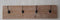 Steigerhouten kapstok 4x2 haken | wandkapstok | Gebruikt steigerhout | hout | industrieel | vintage | robuust | landelijk | Staal |Handgemaakt