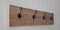 Steigerhouten kapstok 4x2 haken | wandkapstok | Gebruikt steigerhout | hout | industrieel | vintage | robuust | landelijk | Staal |Handgemaakt