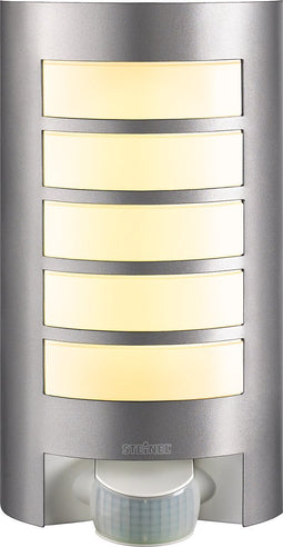 Steinel L12 Design buitenlamp E27 Fitting - Sensor - Halfrond - Grijs