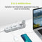 Stekkerdoos - Met USB en schakelaar, 4-voudige, 4 x USB-A snellader, 2500 W, 2 meter snoer - Voor smartphones/tablets - Wit - ACROPAQ