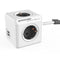 Stekkerdoos - Powercube - 4-voudig - 2 x USB - randaarde - 3 x 1.5 mm² - 3 m - grijs