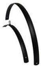Stel spatborden 28 inch alu plat mat zwart 40mm