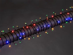Stella LED, lichtslinger, 20 m, 300 leds, veelkleurig, groene kabel, voor binnen en buiten, 24 V