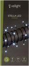 Stella LED, lichtslinger, 8 m, 120 leds, koudwit, groene kabel, voor binnen en buiten, 24 V