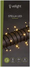 Stella LED, lichtslinger, 8 m, 120 leds, warmwit, groene kabel, voor binnen en buiten, 24 V