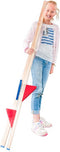 Stelten blauw/rood gemaakt van beukenhout - 170 cm