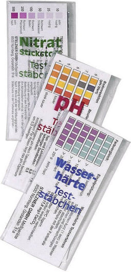 Stelzner Teststäbchen-Set Teststaafjes Nitraat, pH-waarde, Waterhardheid 1 set(s)