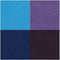Stempelinkt, blauw, hemelsblauw, paars, violet, H: 2 cm, afm 3,5x3,5 cm, 4 stuk/ 1 doos