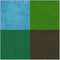 Stempelinkt, groen, lichtgroen, olijf, aqua, H: 2 cm, afm 3,5x3,5 cm, 4 stuk/ 1 doos