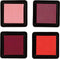 Stempelinkt, peach, roze, lichtroze, donkerroze, H: 2 cm, afm 3,5x3,5 cm, 4 stuk/ 1 doos