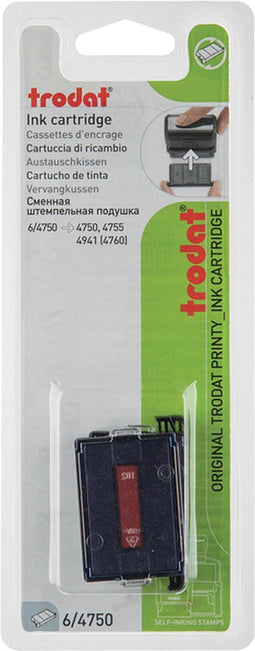 Stempelkussen Trodat 6/4750 2 stuks blauw rood