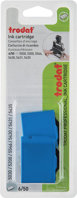 Stempelkussen Trodat 6/50 2 stuks blauw
