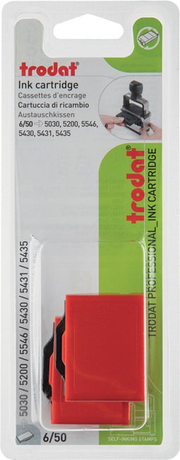 Stempelkussen Trodat 6/50 2 stuks rood