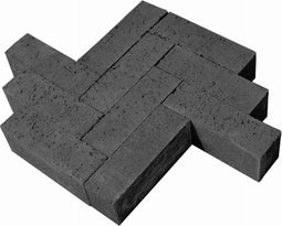 Stenen dikformaat zonder vellingkant Carbon 21 x 7 x 8 cm