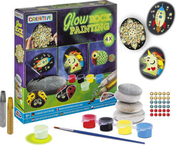 Stenen Schilderen - Glow in the Dark Thema - Happy Stones - Schilderspakketten voor kinderen | Grafix
