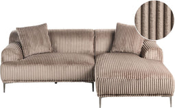 STENUM - Hoekbank 3-zits - Lichtbruin - Linkszijdig - Corduroy