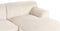 STENUM - Hoekbank 3-zits - Wit - Linkszijdig - Corduroy