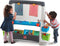 Step2 Jumbo Art Easel Schoolbord / Tekenbord / Krijtbord voor kinderen - Tweezijdig Schrijfbord van Kunststof met accessoires incl. vakjes en clips - 38x126x109cm