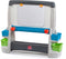 Step2 Jumbo Art Easel Schoolbord / Tekenbord / Krijtbord voor kinderen - Tweezijdig Schrijfbord van Kunststof met accessoires incl. vakjes en clips - 38x126x109cm