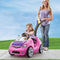 Step2 Whisper Ride Loopwagen in Roze - Duwauto / Loopauto met duwstang - Voor kinderen vanaf 1,5 jaar