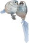 Ster glas l2b4.5h4 cm mblw ass 12st kerst