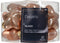 Ster glas l2b4.5h4 cm rose ass 12st kerst