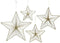 Ster ijzer metallic hang 30h0,5 cm goud
