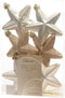 Ster plastic glans-mat-glitter/7.5cm/parel