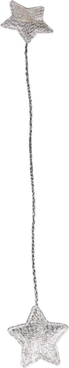 Sterren op draad 18cm zilver - 24 stuks
