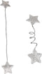 Sterren op draad 18cm zilver - 24 stuks