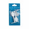 Steun voor stang in kast Stor Planet Cintacor Wit Ovaalvormig 15 x 25 mm (2 Stuks)
