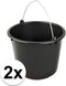 Stevige Huishoud emmer - 2 stuks - 12L