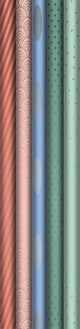 Stewo - Inpakpapier shiny patterns 200x70cm ass | 6 stuks