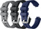 iMoshion Siliconen bandje Multipack voor de Fitbit Inspire - Zwart / Blauw / Grijs