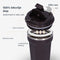 Castagnola Thermosbeker - Koffiebeker To Go - Dubbelwandig - 380 ML - Bruin - Octagon