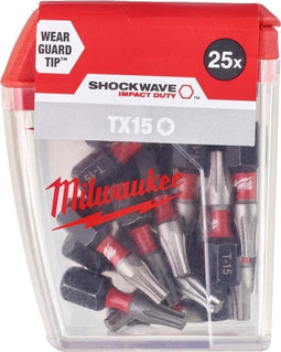 Milwaukee Shockwave Impact Duty™ schroefbits CD Tic Tac TX15 x 25 mm - 25 stuks - 4932430873