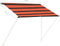 vidaXL - Luifel - uittrekbaar - 100x150 - cm - oranje - en - bruin