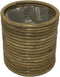 Pot Rond Streep Grey - 14x18 cm