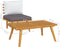 vidaXL - Tuintafel - 90x55x35 - cm - massief - acaciahout