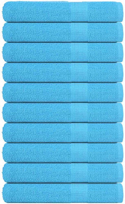 vidaXL - Saunahanddoeken - 10 - st - 80x200 - cm - 360 - g/m² - 100% - katoen - turquoise