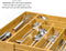 Budu Bestekbak #50 - Uitschuifbaar Bamboe Bestekcassette - 6/8 vakken - 50 x 34,1 - 56 cm (1 stuk)