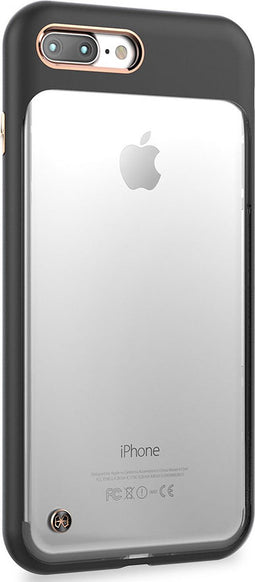 STI:L Monokini Backcover Hoesje - Geschikt voor Apple iPhone 8 Plus - Gsm case - Charcoal Black