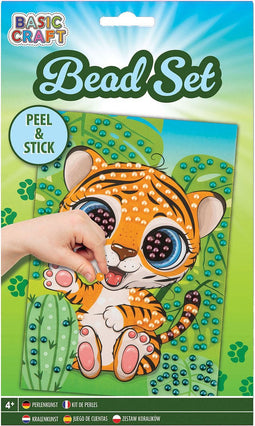 Sticker Kralenkunst - Tijger