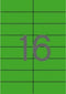 Stickers/Etiketten Apli Groen 105 X 37 Mm