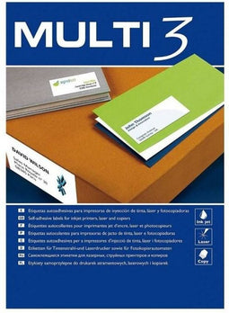 Stickers/etiketten MULTI 3 70 x 30 mm A4 100 Lakens