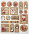 Stickers, Kerst, 15x16,5 cm, 1 vel