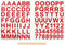 Stickers Letters & Cijfers