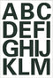 Stickervelletjes 28x A-Z alfabet plak letters wit 25 mm