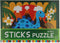 Sticks puzzle stroken puzzel 15x18cm