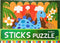 Sticks puzzle stroken puzzel 15x18cm